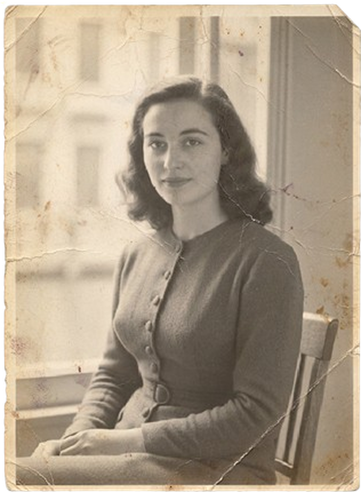 Miriam Almada, photographed at the window &mdash; Venice, 1947