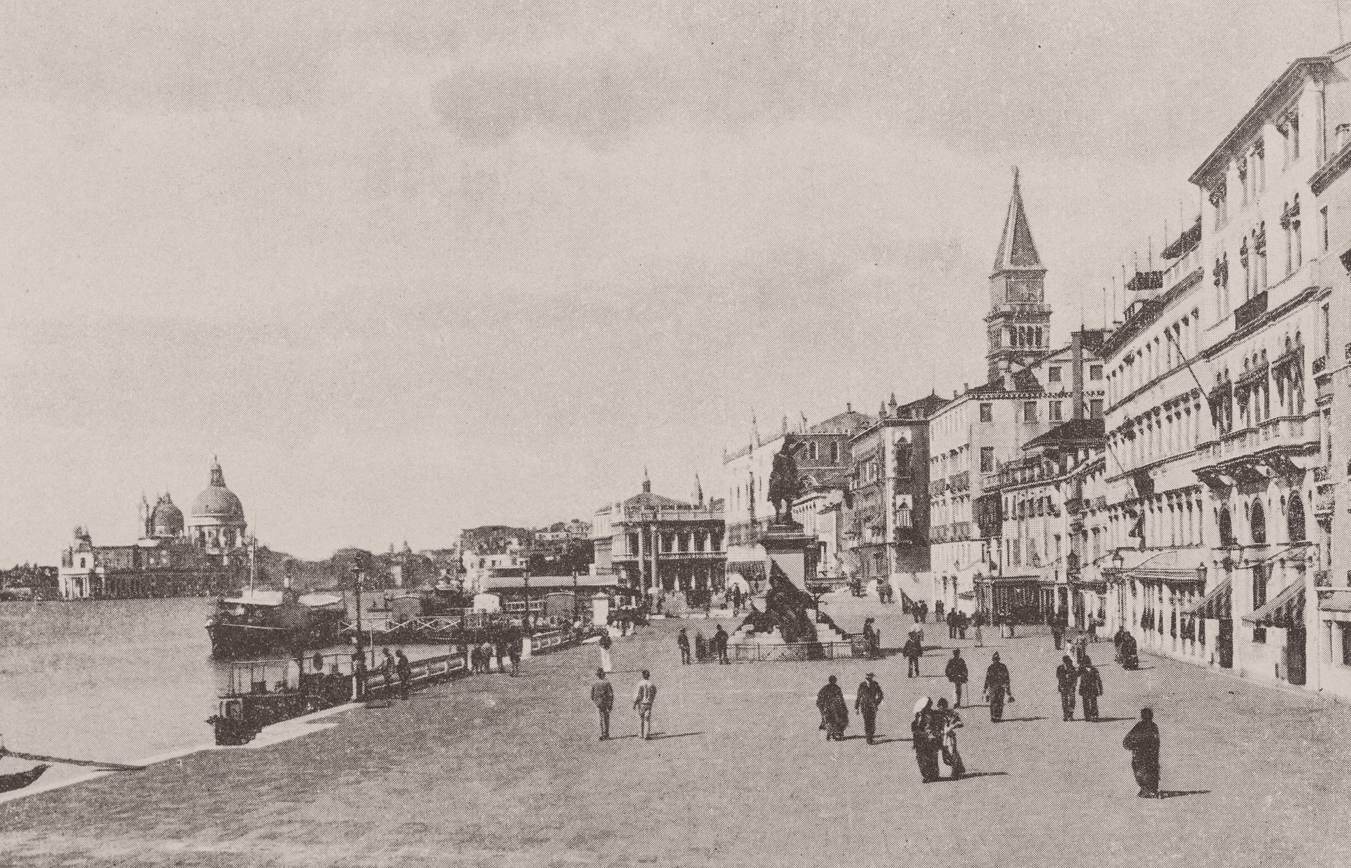 The Riva degli Schiavoni, Venice — antique photograph